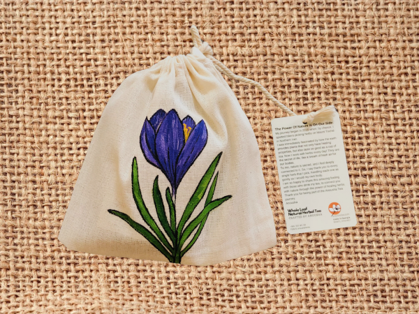 Tea Gift Bag (Crocus flower)